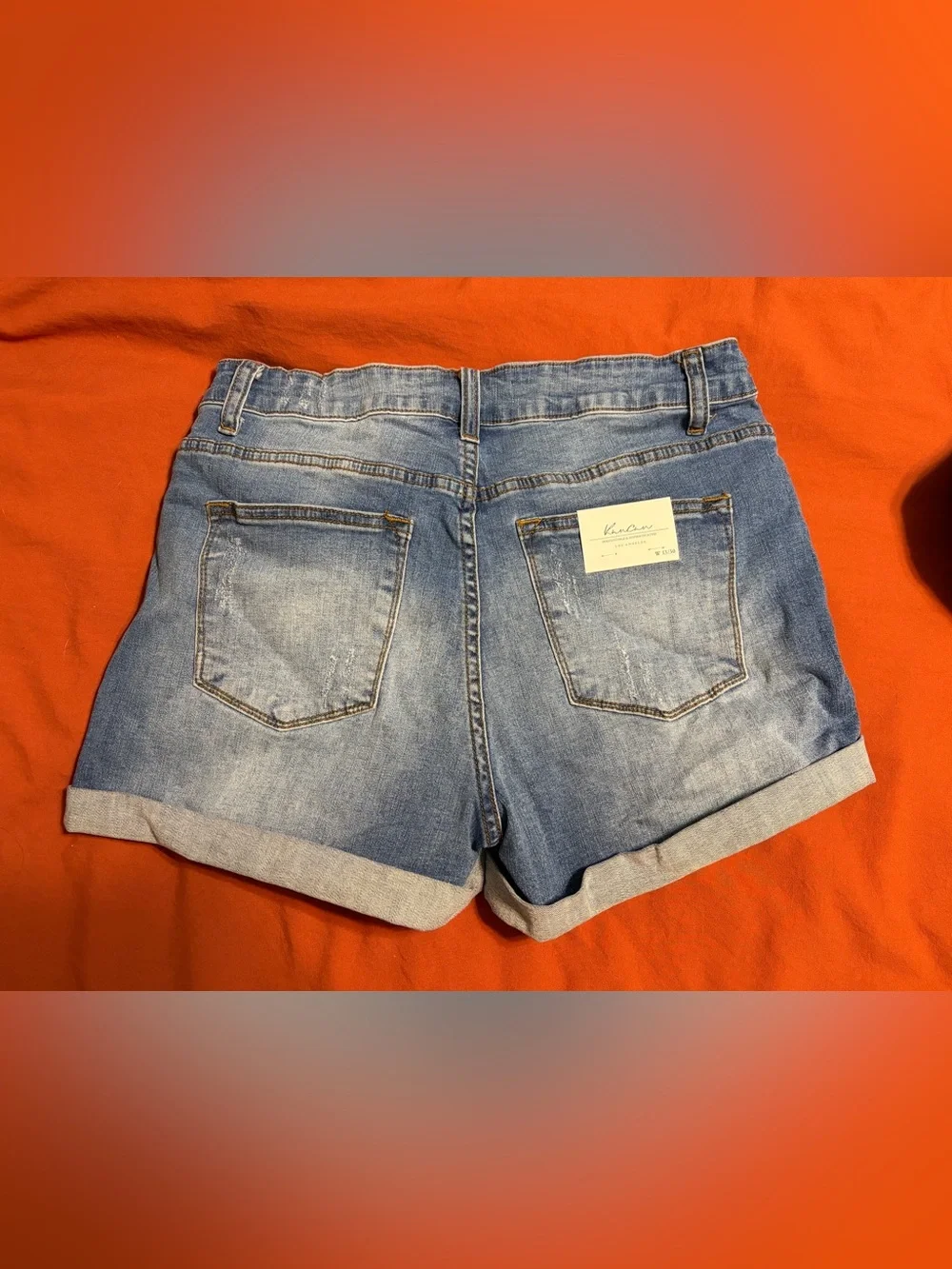 KanCan Denim Cuffed Shorts